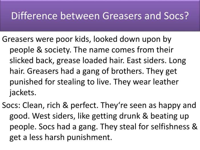 Socs outsiders greasers vs hinton rumble johnnycake rivalry between will theme stay facts gold falling journey galleryhip