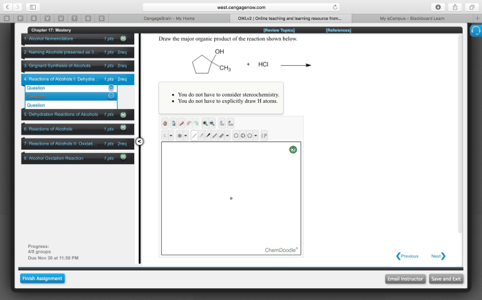 Draw the major organic product of the reaction shown above